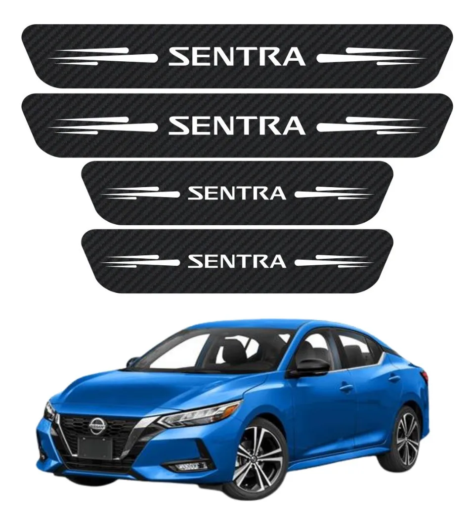 Sticker Protección Bl De Estribos 4 Puertas Para Sentra - Image 1
