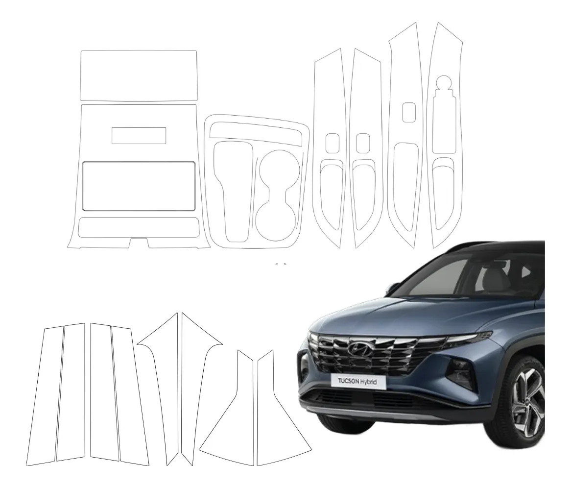 Kit Completo De Proteccion Ppf Para  Tucson 2024 - Image 1
