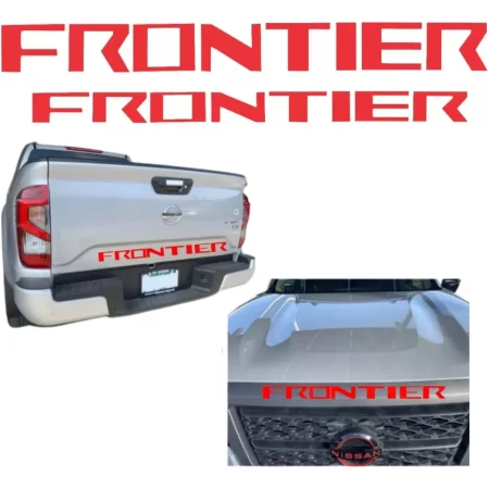 Sticker Calca Np300 Frontier 2021 2023 Parrilla Batea Rojo
