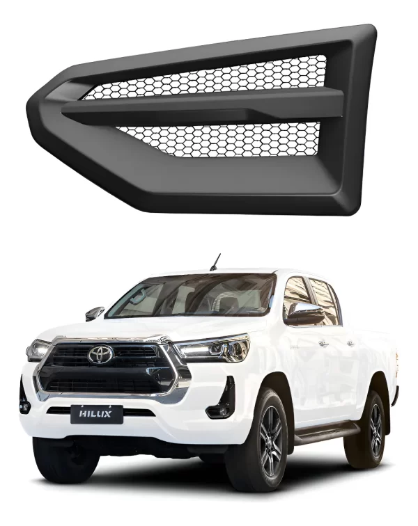 Toma De Aire Salpicadera Airdesign Toyota Hilux 2016-2019