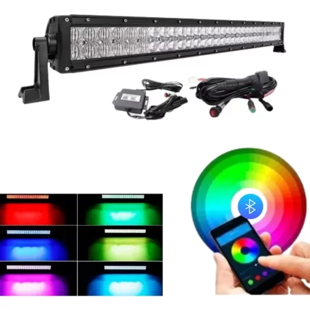 Barra Luz Led 42puLG Mictuning Rgb5d Multicolor Jeep Atv Suv