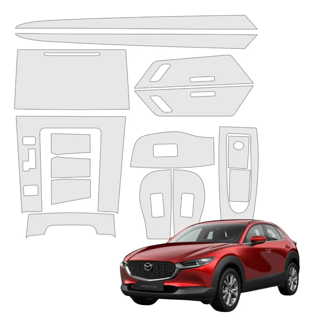 Protector Bl 4 Puertas Y Panel Central Para Mazda Cx30 18-21 - Image 1