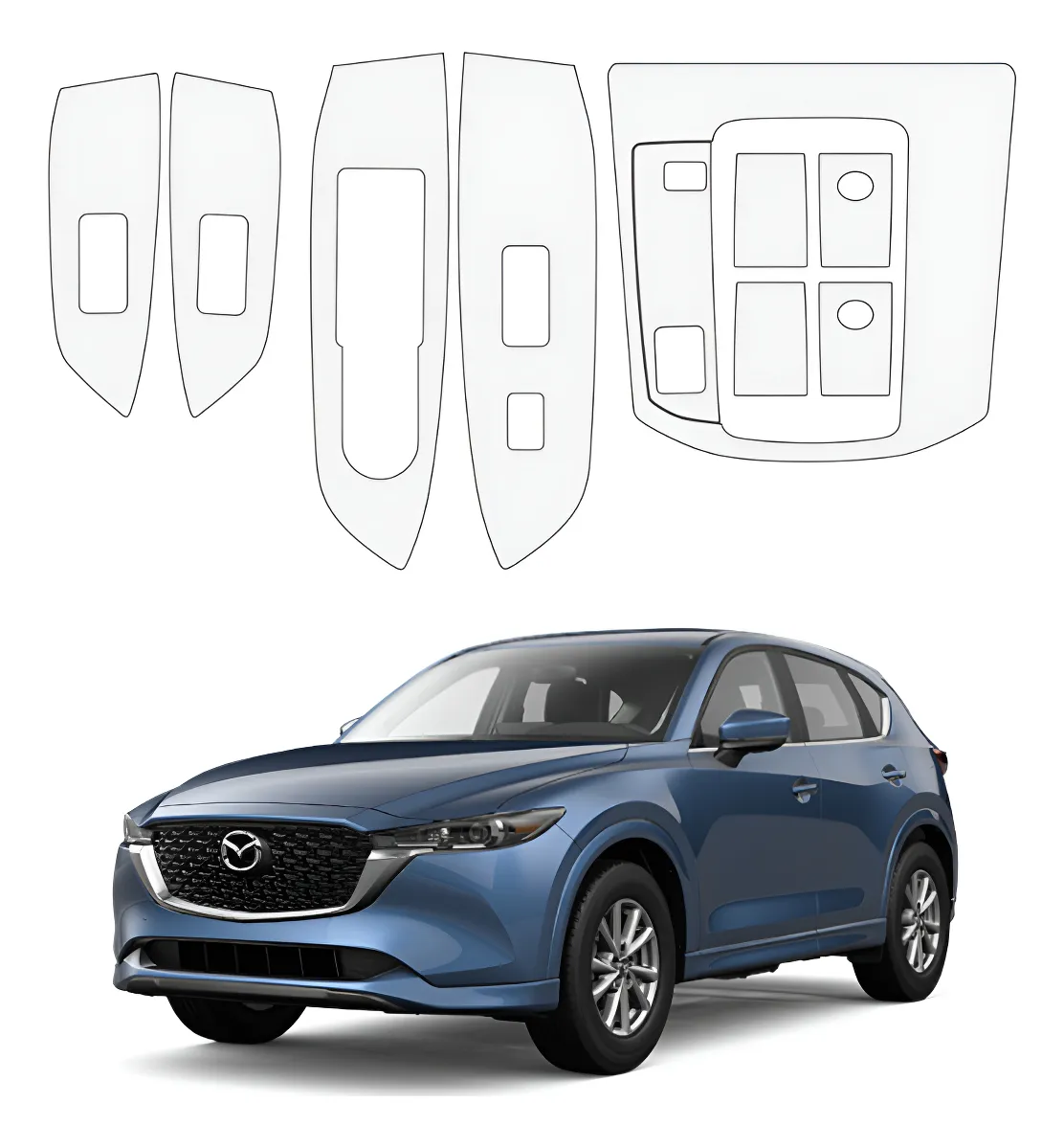 Protección Ppf Panel Central/puertas Mazda Cx5 24 Automático - Image 1