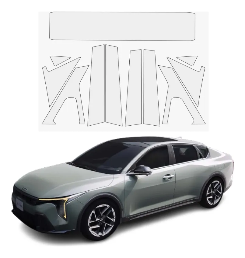 Protección Ppf Pantalla, Postes Exteriores Kia K4 2025 - Image 1
