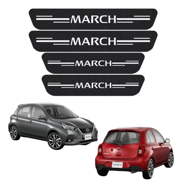 Cinta Protectora Bl Embellecedora Estribos Para Nissan March