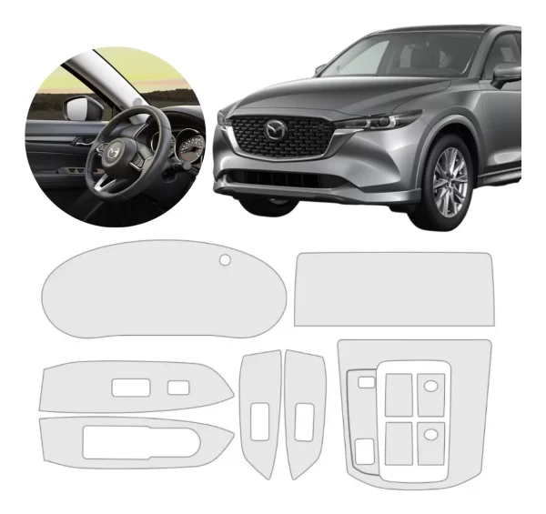Kit Completo Sticker 4 Puertas/panel Central Mazda Cx5 2024