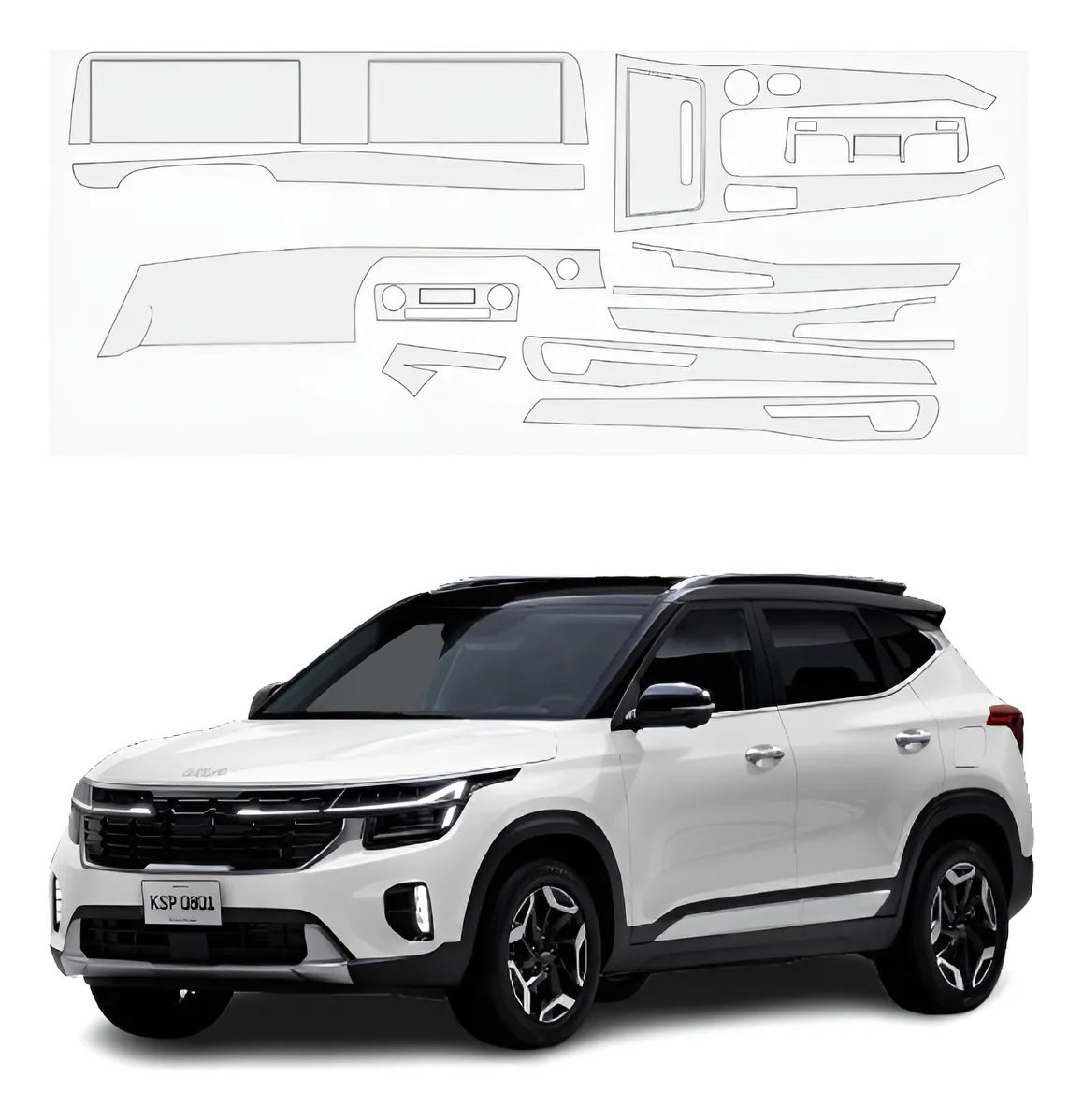 Kit Proteccion Ppf  Para Kia Seltos Sx-cvt 2024 - Image 1
