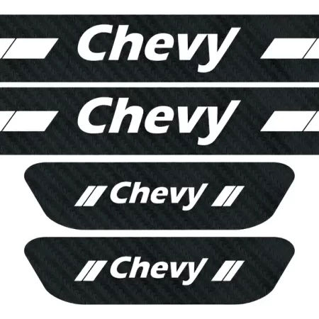 Sticker Protección De Estribos Para Marco De Puertas Chevy