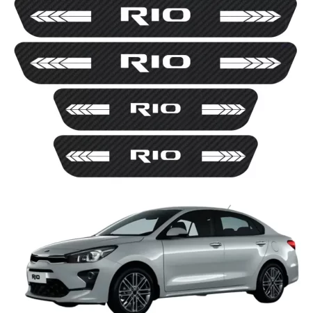 Protección Bl De Estribos 4 Puertas Compatible Con Kia Rio