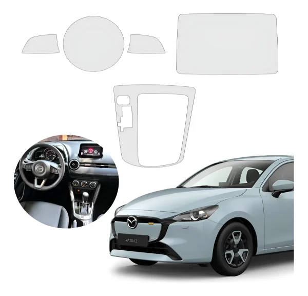 Kit Completo De Proteccion Ppf Para Mazda 2 2020-2023