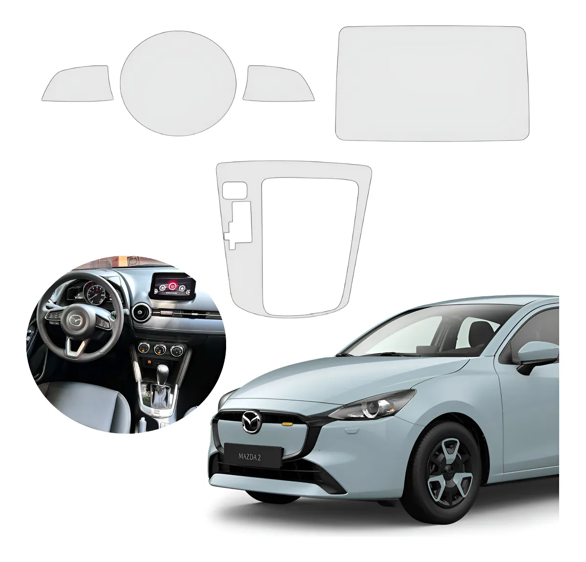 Kit Completo De Proteccion Ppf Para Mazda 2 2020-2023 - Image 1