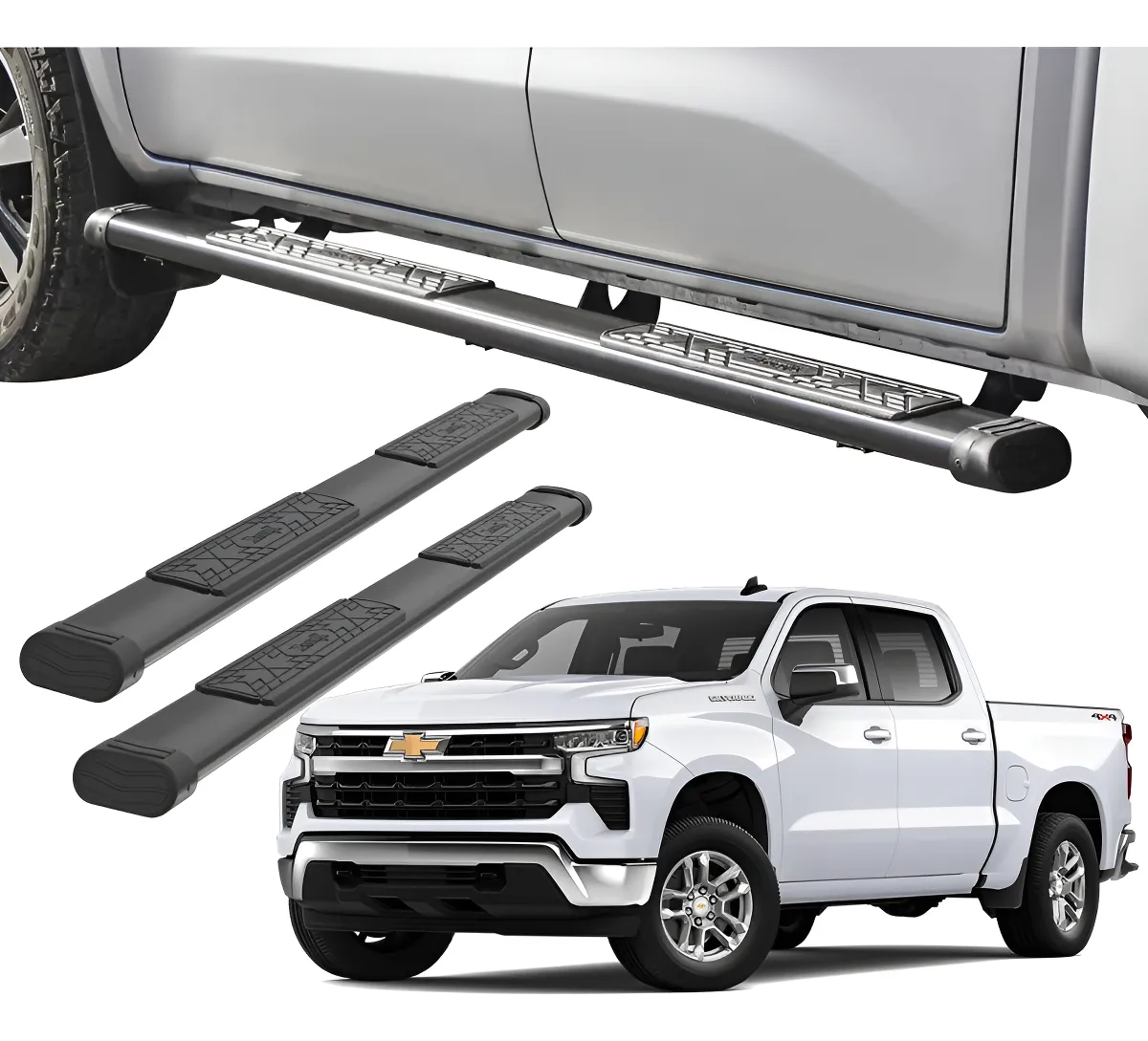 Estribos Bronx Chevrolet Silverado 2019 - 2022 Doble Cabina - Image 1