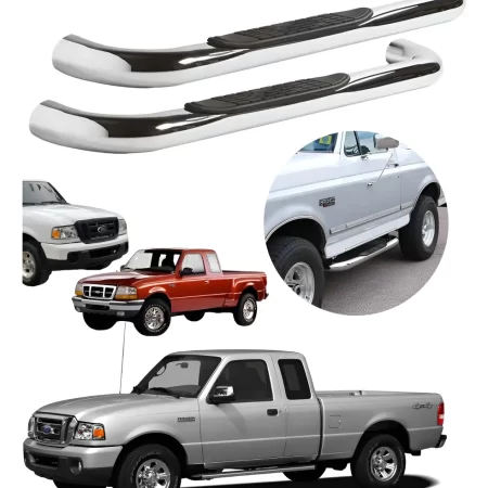 Estribos Tubulares Ford Ranger Cabina/med 1998-2010 Cromo