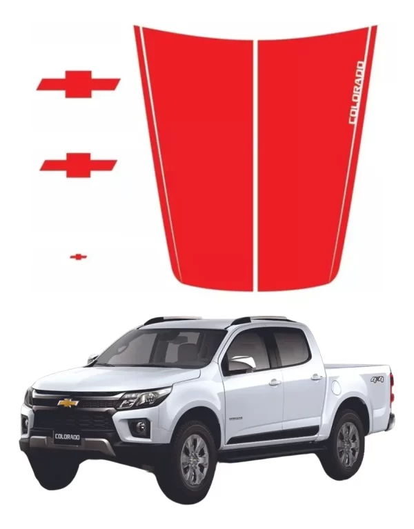 Calcomanía Para Cofre Compatible Con Chevrolet Colorado