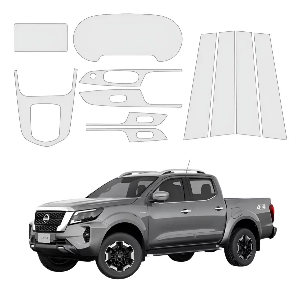 Kit Completo De Sticker Protectores Para Frontier Se Tm 2024