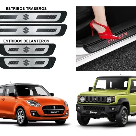 Sticker Protección De Estribos Puertas Suzuki Autos Y Suv