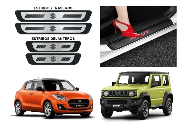 Sticker Protección De Estribos Puertas Suzuki Autos Y Suv