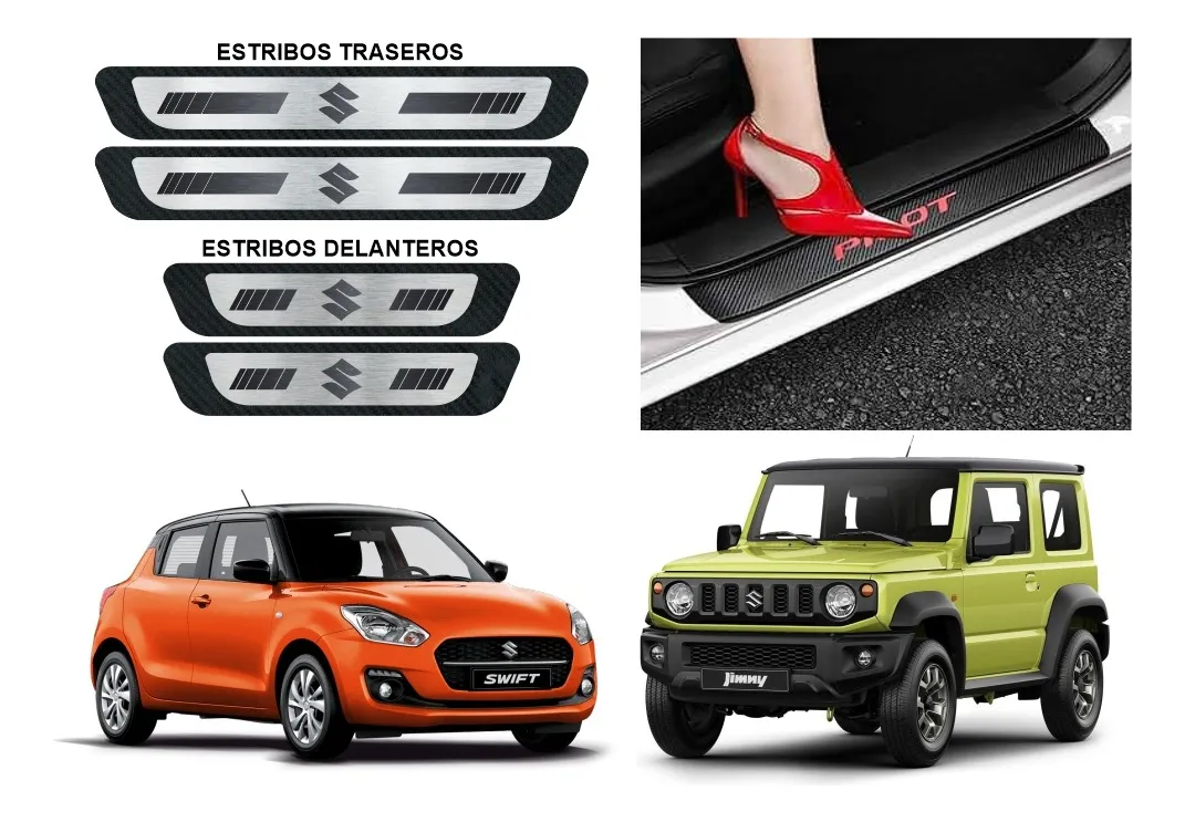 Sticker Protección De Estribos Puertas Suzuki Autos Y Suv - Image 1