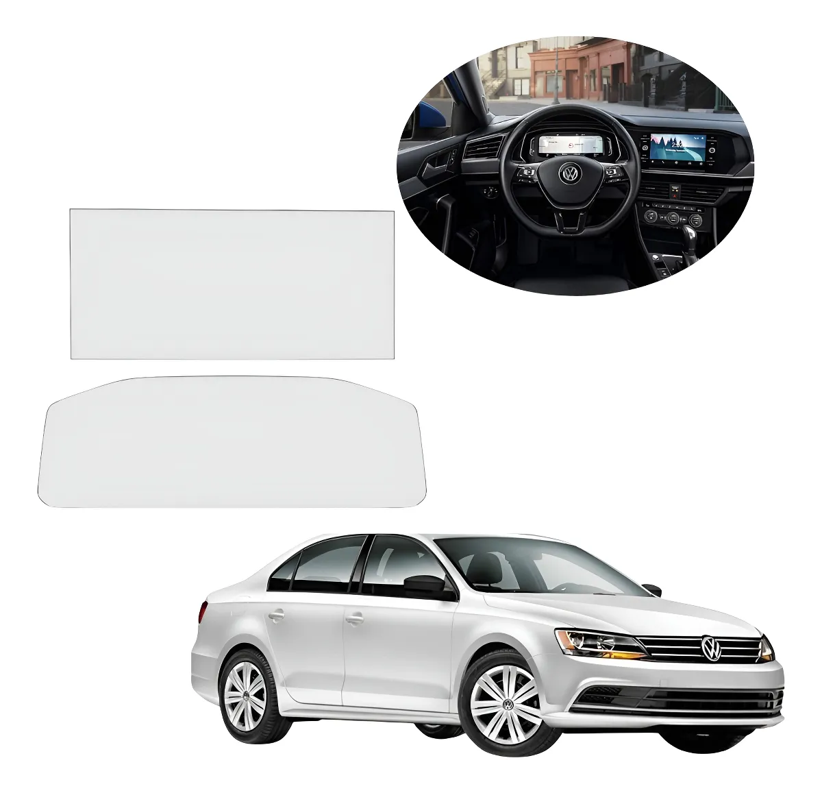 Protector Ppf Pantalla Y Clúster Vw Jetta A7 2023 - Image 1