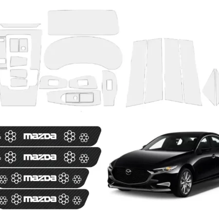 Kit Car Ppf Y Fibra De Carbono Para Mazda 3 2024 Hb Y Sedan
