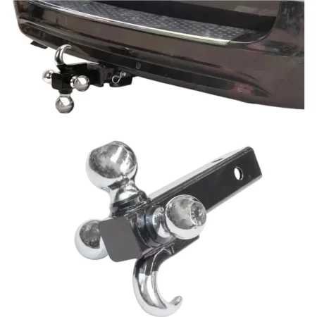 Tiron De Arrastre Remolque Cople Triple Bola Con Gancho