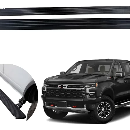 Estribos Electricos Para Chevrolet Silverado 2019-24 Dob Cab