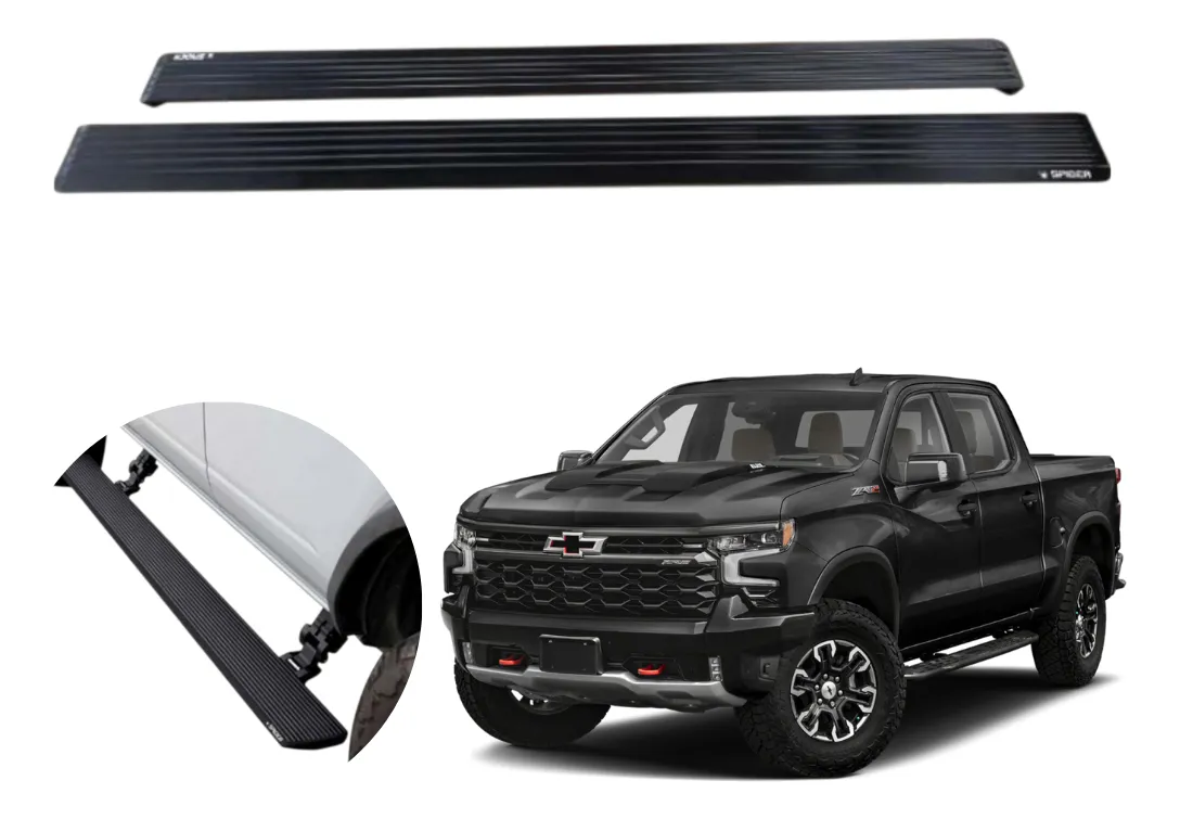 Estribos Electricos Para Chevrolet Silverado 2019-24 Dob Cab - Image 1