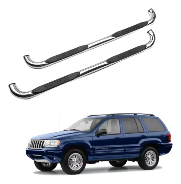 Estribos Redondos Jeep Grand Cherokee Suv 1999 - 2004 Inox