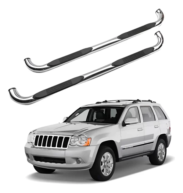 Estribos Redondos Jeep Grand Cherokee Suv 2005 - 2010 Inox