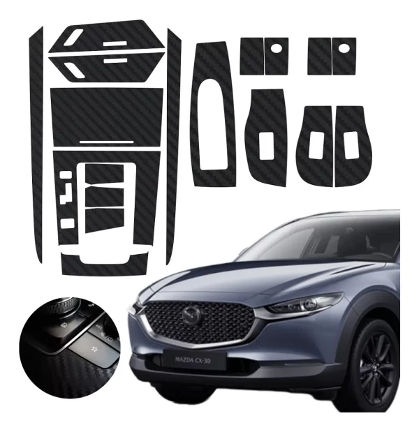 Kit Completo Sticker 4 Puertas/panel Central Mazda 3 19/21