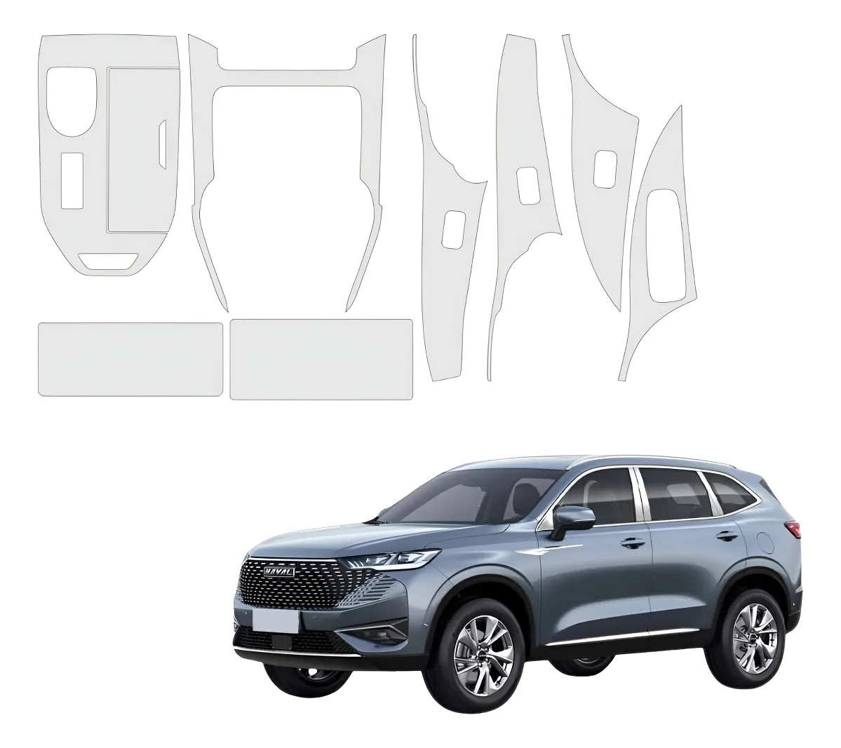 Kit De Sticker Ppf Completo Para Haval H6 Gmw 2024 - Image 1