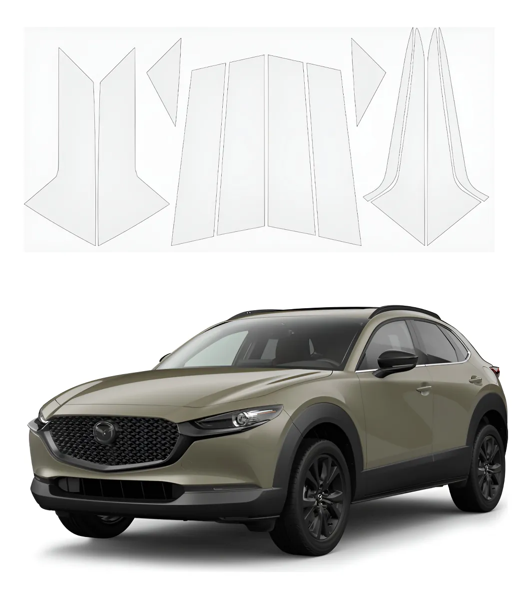 Protector Bl Postes Exteriores Para Mazda Cx-30 2025 - Image 1