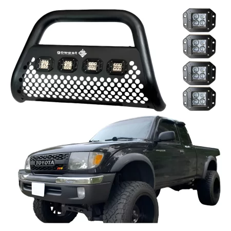 Combo Burrera Ultra Bar Toyota Tacoma 1995 - 2004 + 4 Faros