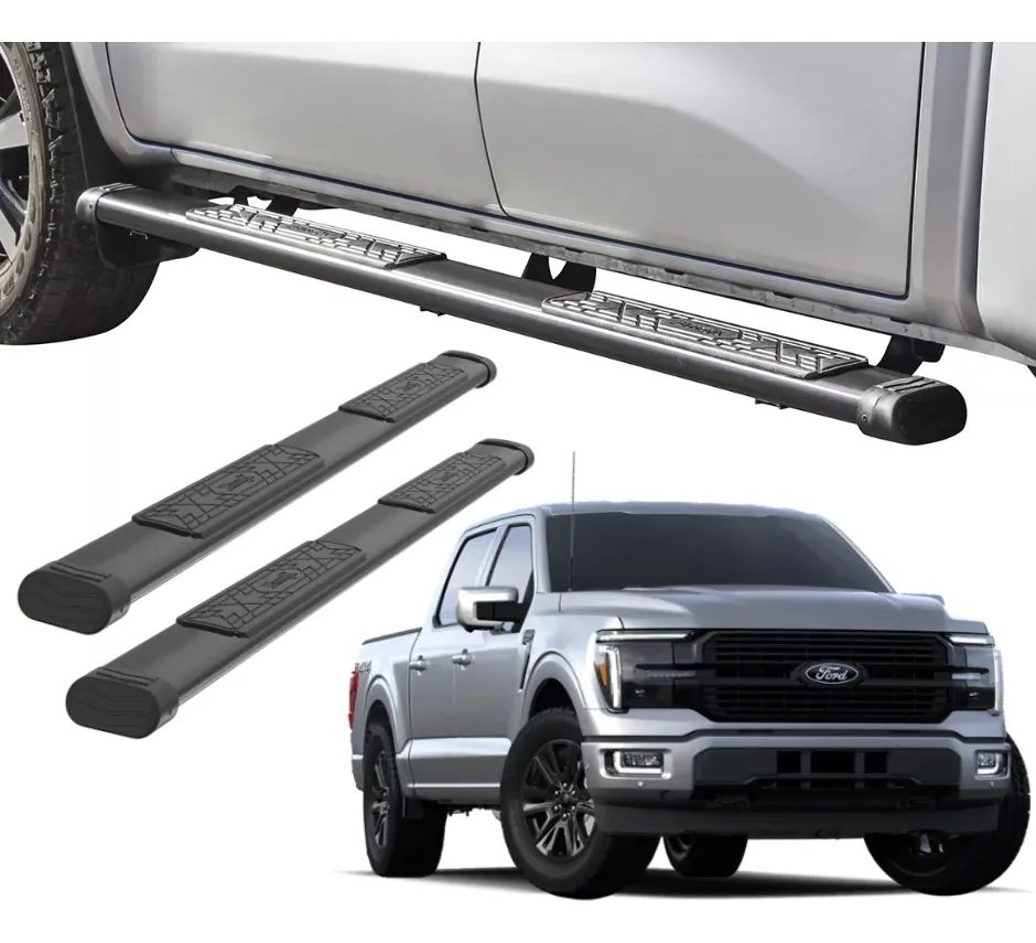 Estribos Bronx Ford Lobo F-150 2015 - 2021 Dob Cab Negro - Image 1