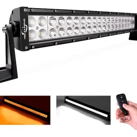 Barra De Luz Led Blanca Ámbar De 32   Mictuning 120w Offroad