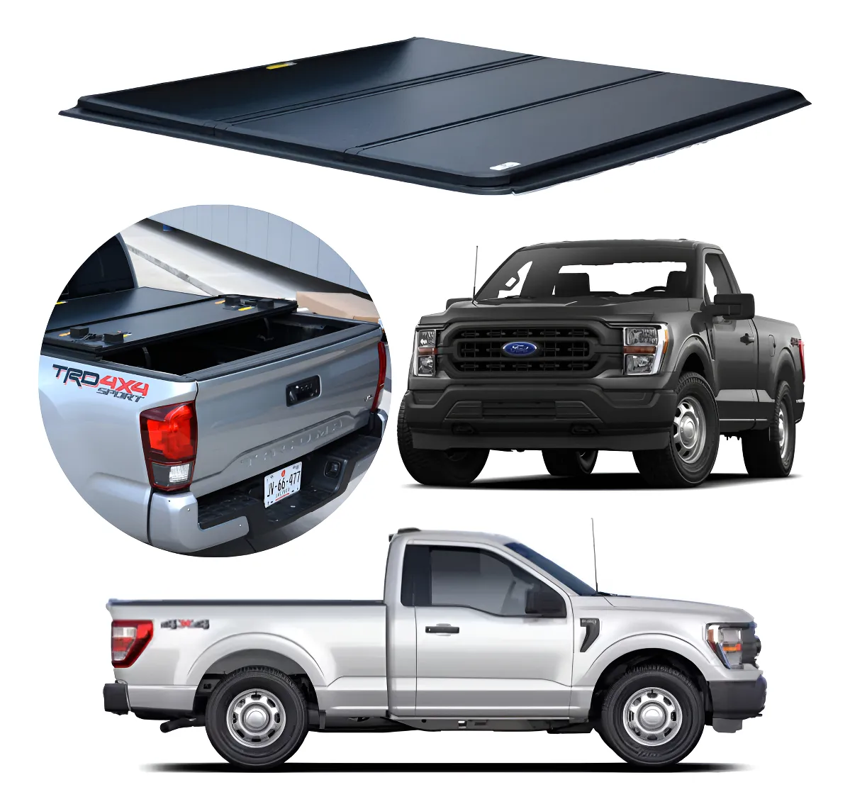 Tapa Batea 3 Secciones Ford F150 2015 - 2024 Cabina Sencilla - Image 1