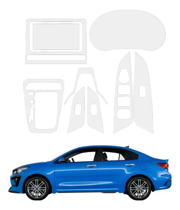 Kit Completo De Proteccion Ppf Para Kia Rio Sedan 2023