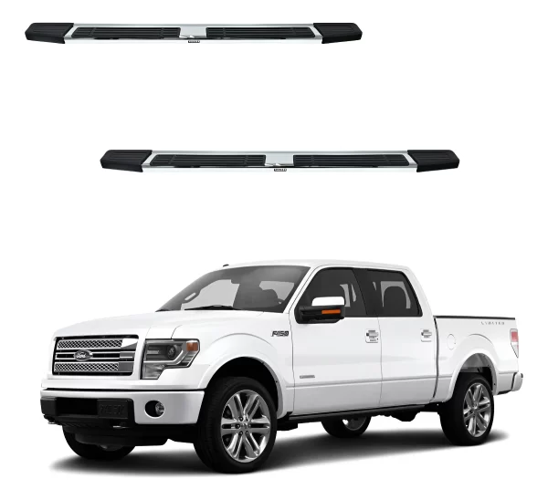 Estribos Mg Para Ford F150 Lobo Doble Cabina 2004 - 2014