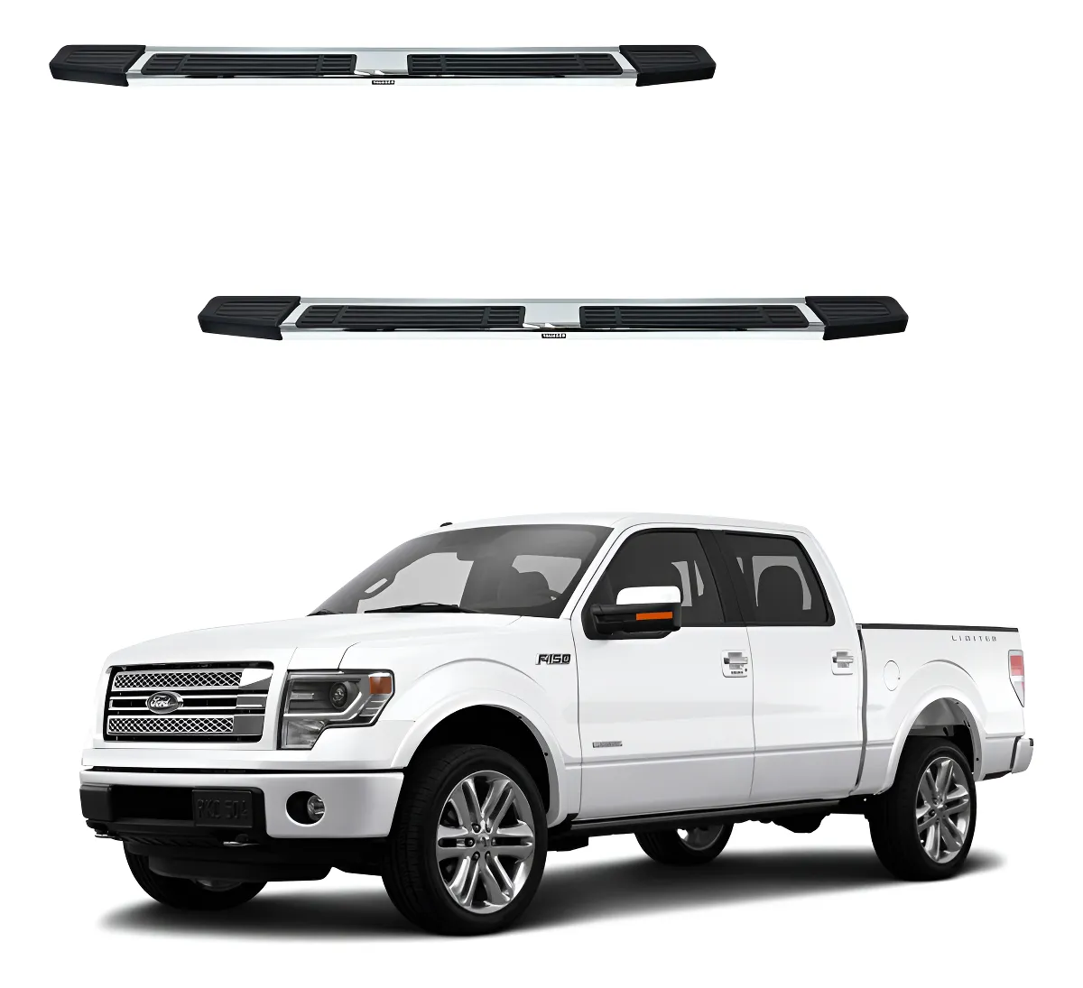 Estribos Mg Para Ford F150 Lobo Doble Cabina 2004 - 2014 - Image 1