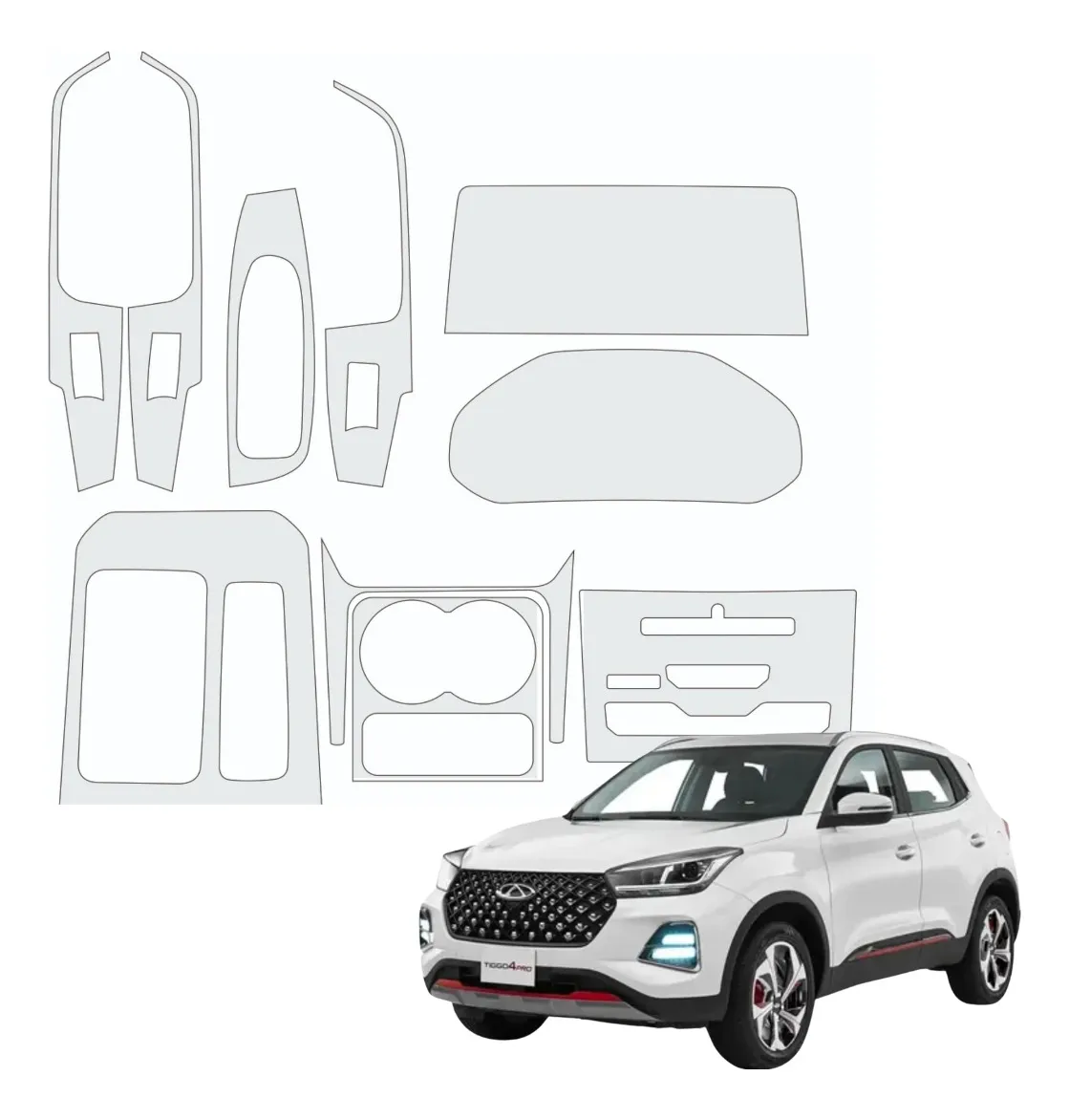 Kit Protector Completo Bl Para Tiggo 4 Pro 2023 - Image 1