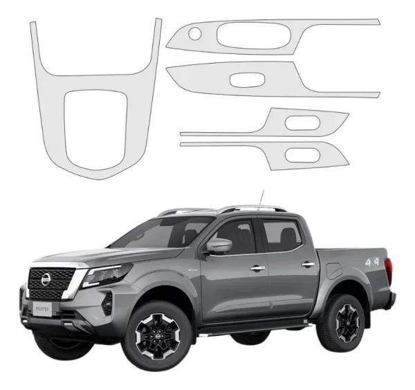 Protección Bl Panel Central Y 4 Puertas Nissan Frontier 2024