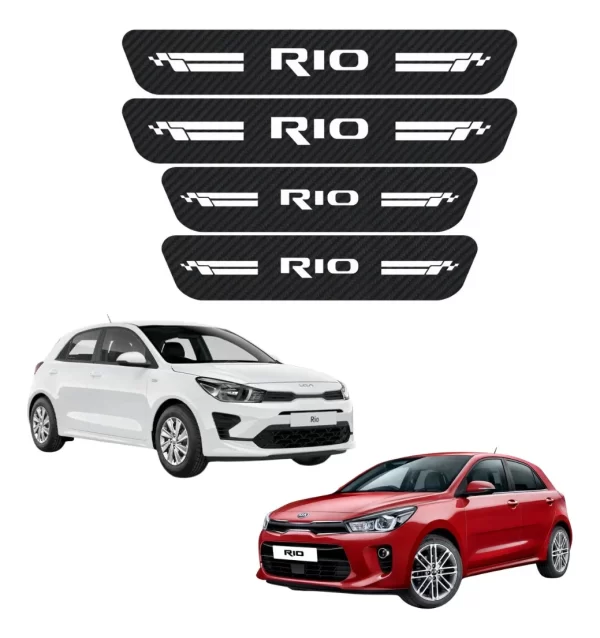 Cinta Protectora Bl Embellecedora De Estribos Para Kia Rio