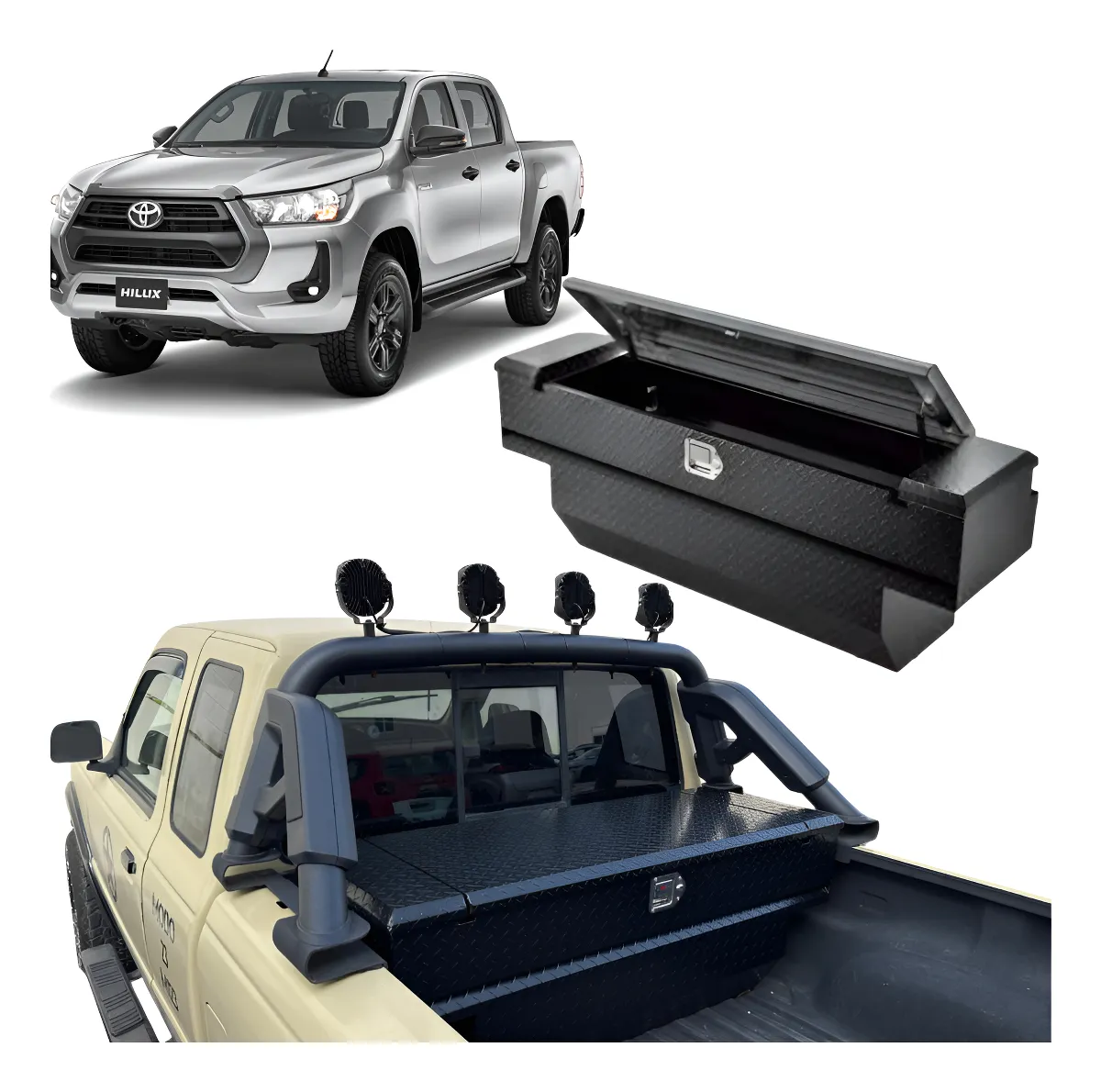 Caja Herramientas Para Hilux 2016 - 2024 C/ Roll Bar. - Image 1