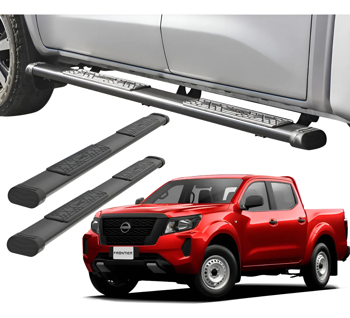 Estribos Bronx Nissan Np300 Frontier 2016 - 2024 Doble Cab - Image 1