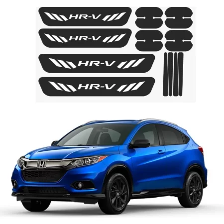Kit Combo Proteccion Fibra De Carbono Para Honda Hr-v