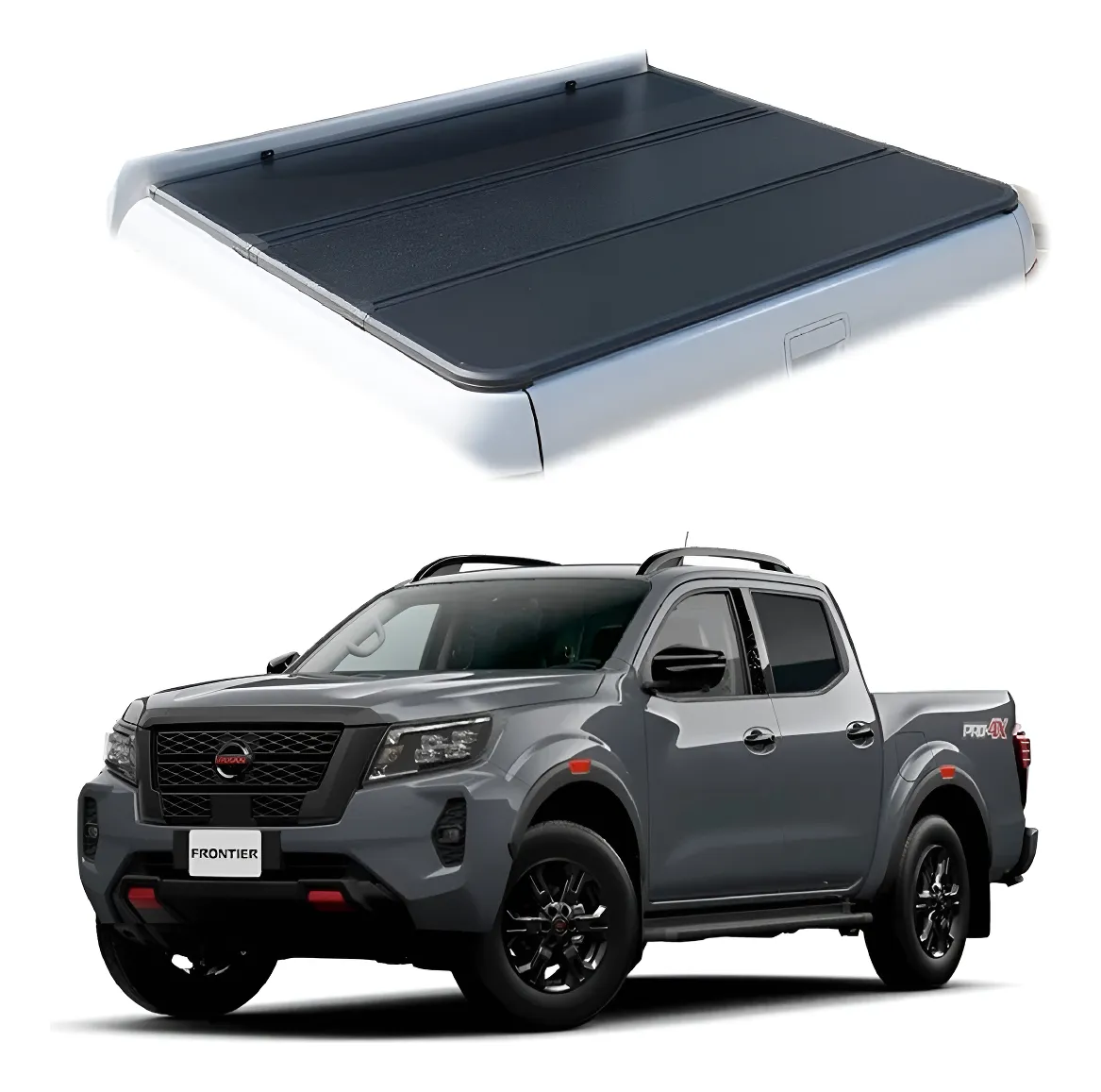 Tapa Cubre Batea Hard Tri Fold Nissan Np300 16-19 3 Pliegues - Image 1