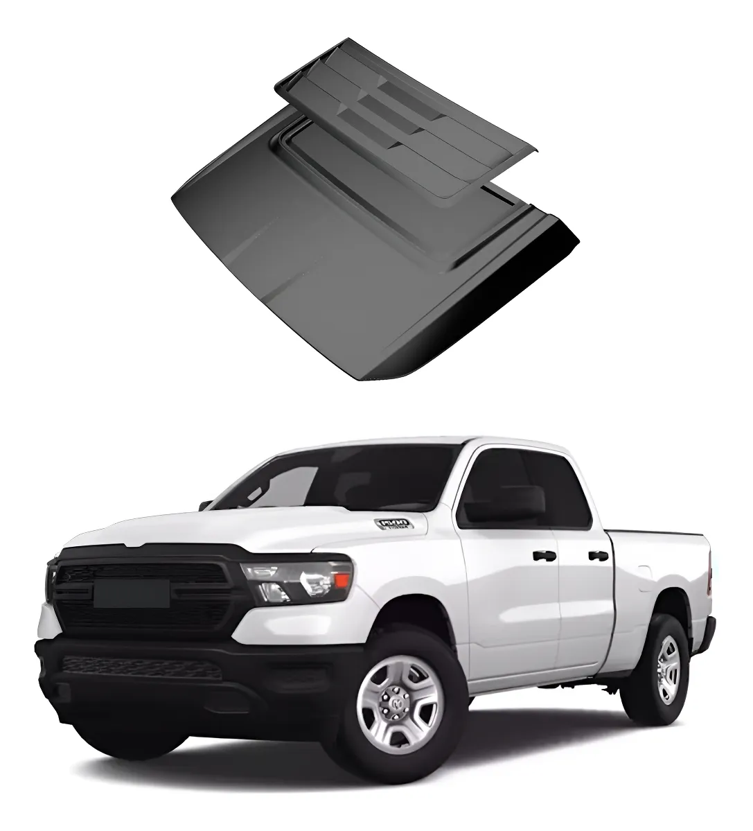 Toma De Aire De Cofre Airdesign Dodge Ram 1500 Dt 2019 2025 - Image 1