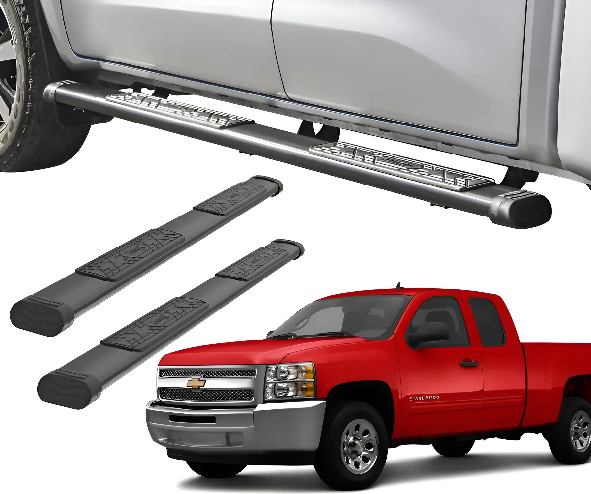 Estribos Silverado Cheyenne 2007 - 2013 Cabina Y Media Bronx - Image 1