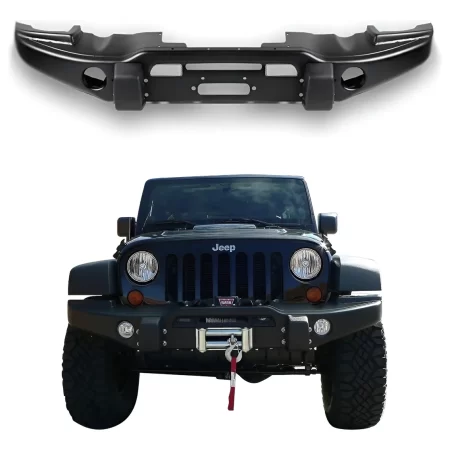 Defensa Jeep Jk Wrangler 2007 - 2018 Con Base Para Winch Del