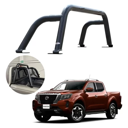 Roll Bar Sport Negro Para Nissan Np300 Frontier 2016 - 2024